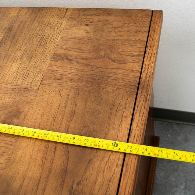 Mid Century Modern Credenza Dresser Cabinet Oak Brutalist 8 Drawer Wood MCM For Sale - Image 10 of 10