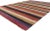 80746 Modern Striped Area Rug, 06'02 x 08'08. Showcasing colorful stripes, incredible detail and texture, this hand...