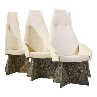Adrian Pearsall for Craft Associates Mid Century Brutalist Dining Chairs - Set of 6 For Sale