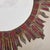 Mid-Century Modern French Sunburst Wall Mirror with Red Talosel Inlay by Irena Jaworska, 1960s For Sale - Image 3 of 10