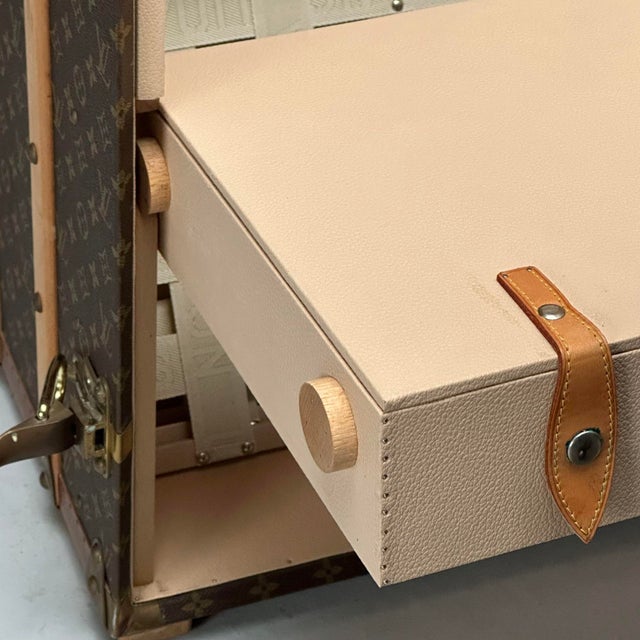 Louis Vuitton, Large Steamer Trunk, Monogram Canvas, Leather, Special Order For Sale - Image 12 of 12