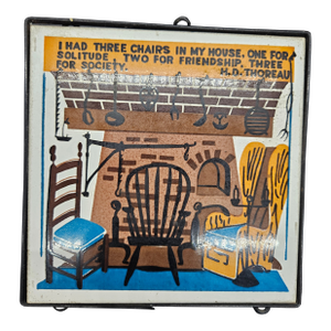 Vintage Viking Co. Trivet W/Henry David Thoreau. Quote