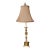 Vintage Brass Candlestick Lamp For Sale