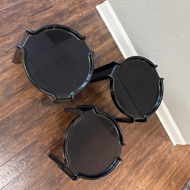 Set of 3 Kartell Stacking Tables by Giotto Stoppino For Sale In Milwaukee - Image 6 of 10