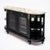 French French Louis XVI Style Ebonized Mahogany Buffet Vitrine With Calacatta Marble, Circa 1880 For Sale - Image 3 of 9