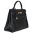 Contemporary Vintage Black Ardennes Kelly 32 GHW For Sale - Image 3 of 9