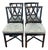 Set of 4 Painted McGuire Chairs With Custom Cushions For Sale
