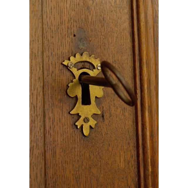 2000 - 2009 Vintage Oak Carved Cabinet For Sale - Image 5 of 9