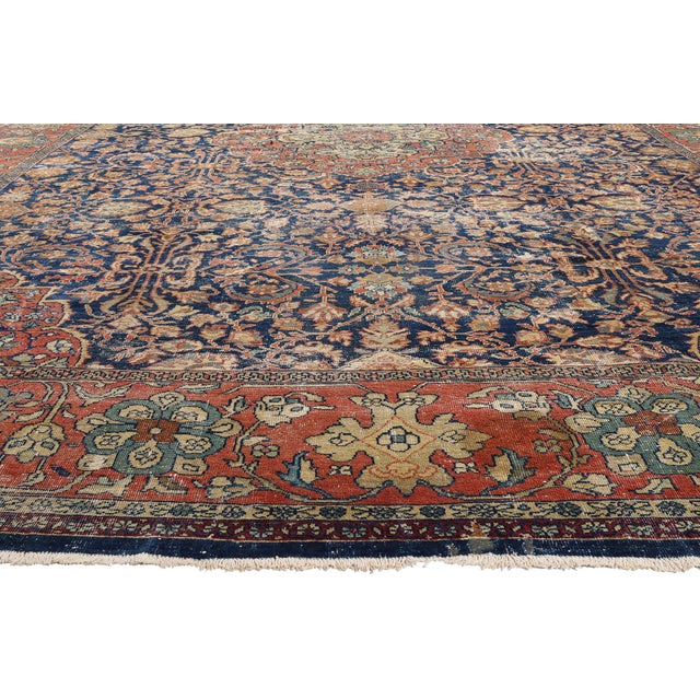 Late 19th Century Persian Sultanabad Rug, 13'11 X 19'02 For Sale - Image 4 of 10