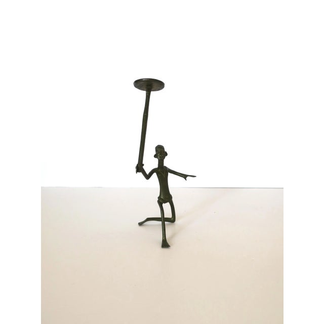 Mid 20th Century Tribal Sculpture Male Warrior Figure in the Style of Hagenauer For Sale - Image 5 of 10