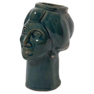 Roxelana Figure, Small • Blue Tindari from Crita Ceramiche For Sale