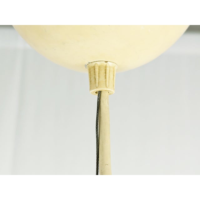 White Opaline Glass, Aluminum & Plastic Pendant by Achille & Pier Giacomo Castiglioni for Flos, 1960s For Sale - Image 12 of 14
