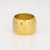 Early 21st Century Amor Vincit Om Inscription Ring Size 6 Estate 18k Gold Wright & Teague Wide Band For Sale - Image 5 of 7
