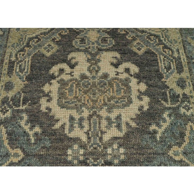 Turkish Oushak Rug 2'10" x 6'10" #20252 For Sale - Image 4 of 8
