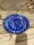 Vintage oven to table sponge-ware/platter blue and white American made serving or decorative large serving dish.