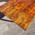 Mid-Century Modern Flamed Wood Veneer Dining Table with Brass Feet, 1960s For Sale - Image 12 of 18