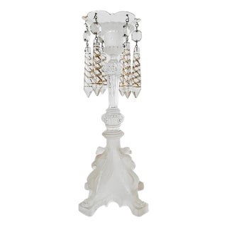 Vintage Crystal Candlestick from Val Saint Lambert, 1920s For Sale