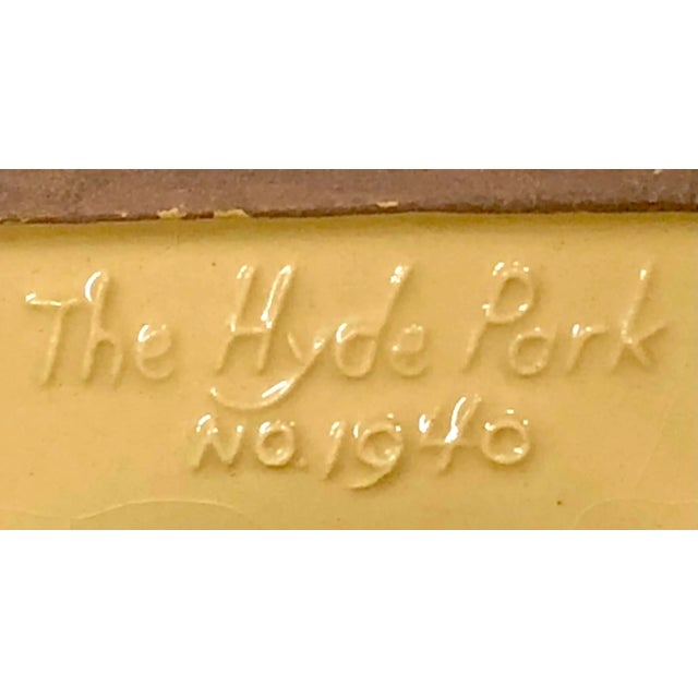 Rookwood Pottery 1940 Hyde Park Rookwood Ashtray/Catchall With Dog Head Copper Medallion For Sale - Image 4 of 10