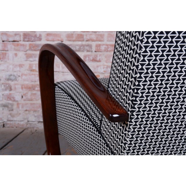 Wood Art Deco H-269 Armchairs by J. Halabala for Up Závody, Czech, 1930s, Set of 2 For Sale - Image 7 of 13