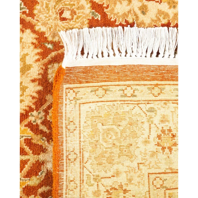 2000 - 2009 Mogul, One-of-a-Kind Hand-Knotted Area Rug in Brown, 2' 8" x 13' 2" For Sale - Image 5 of 8