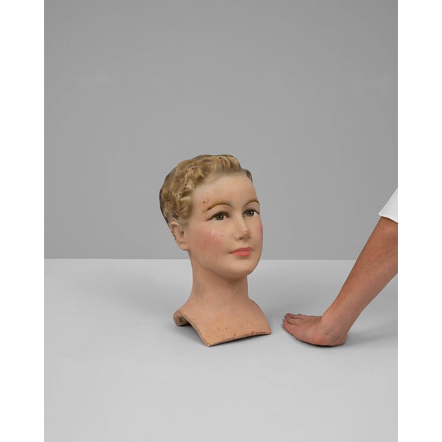 1920s French Plaster Bust For Sale In Greensboro - Image 6 of 18