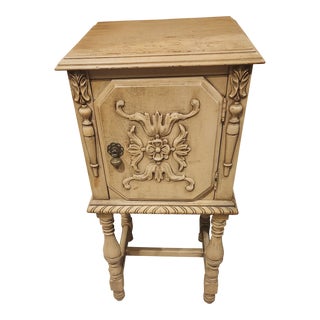 Mid 19th Century Refinished Louis XV Rococo Style Reproduction Nightstand Cabinet For Sale