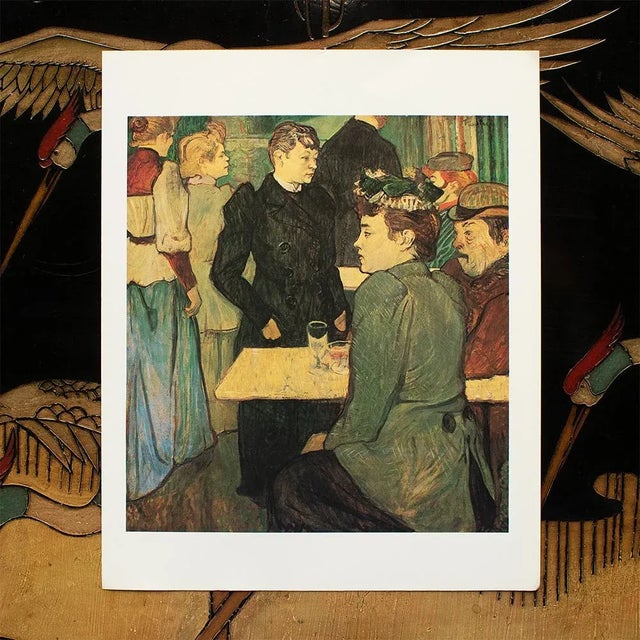 The School of Paris 1977 After Henri De Toulouse-Lautrec "A Corner of the Moulin De La Galette", Large Print For Sale - Image 3 of 6