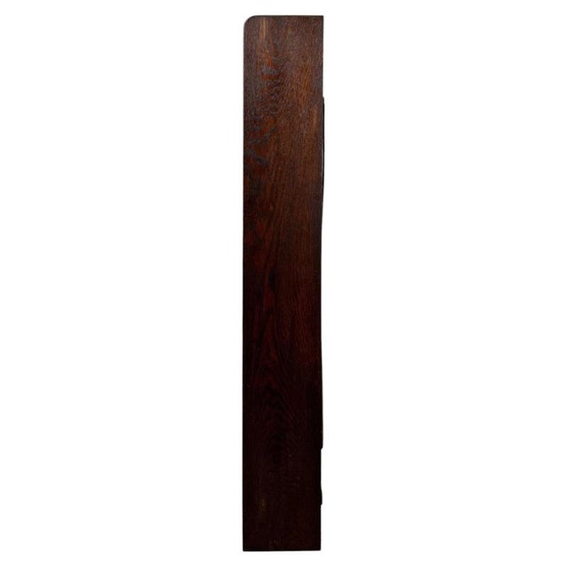 2000 - 2009 Antique Early 20th Century Industrial Oak Open Bookcase For Sale - Image 5 of 8