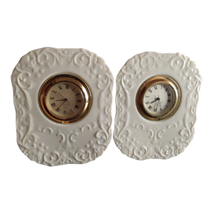 1970s Pair of Lenox Mantle/Desk Clocks
