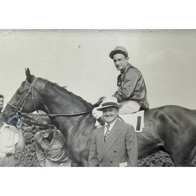 American Vintage 49 Original Bert Morgan Follansbee Empire Horse Racing Jockey Photograph For Sale - Image 3 of 11
