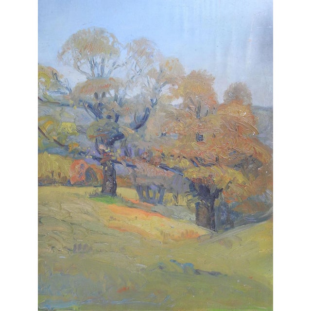 Early 20th Century Vintage Impressionist Pastoral Landscape Painting For Sale - Image 5 of 5
