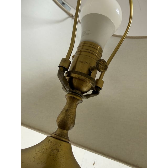 Chinoiserie Floral Ceramic Table Lamp, Late 20th Century For Sale - Image 10 of 12