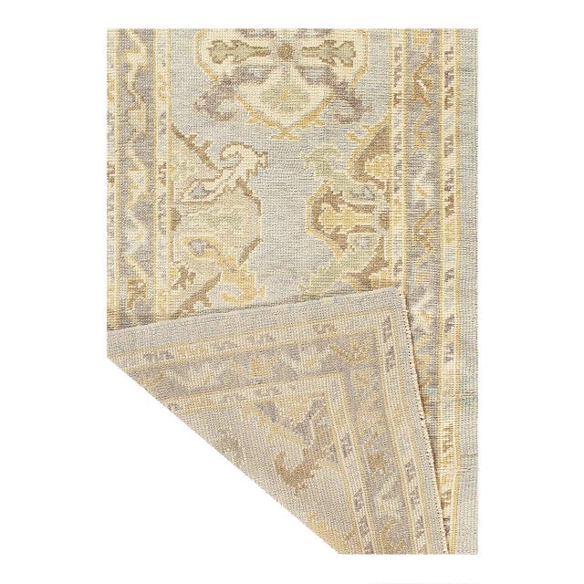 Traditional Pasargad DC Pasargad Turkish Hand Knotted Oushak Runner Rug For Sale - Image 3 of 3