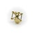 Metal Vintage 14k Gold Atomium Molecule Charm For Sale - Image 7 of 9