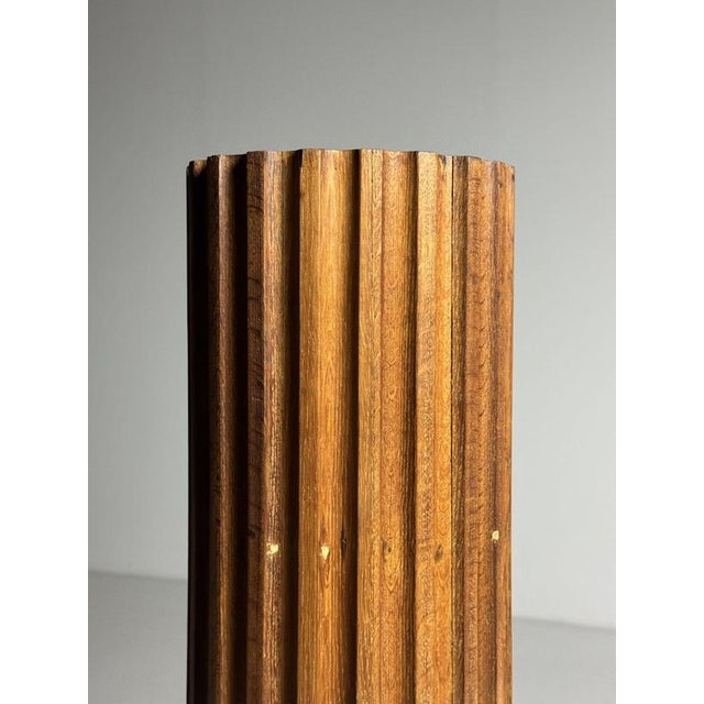 Mid-Century Column in Oak For Sale - Image 3 of 16