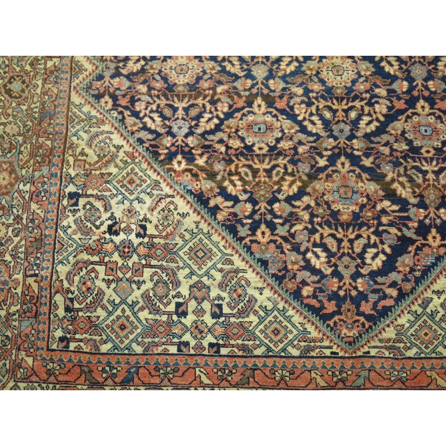 Zabihi Collection Antique Persian Mahal Rug - 10'2" x 14' For Sale - Image 11 of 12