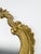 1960s Vintage Rococo Baroque Style Gilt Metal Wall Mirror With Ornate Frame For Sale - Image 5 of 17