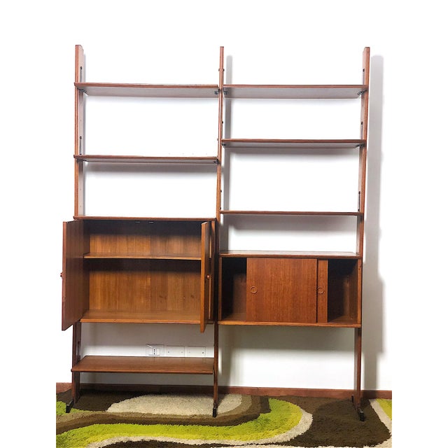 Vintage Two-Bay Bookcase, 1960s For Sale - Image 9 of 17