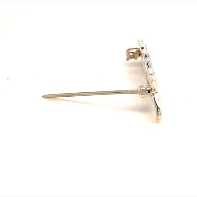 Tiffany & Co Estate XXXOOO Brooch Sterling Silver 1.75" 3.7 Grams For Sale - Image 11 of 11