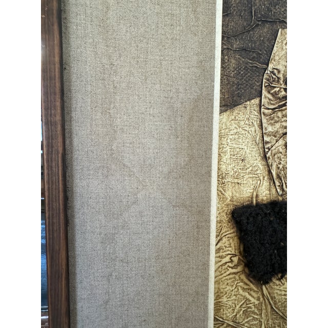 Vintage, Abstract Composition Framed Art by James Thomas , 1970 For Sale - Image 11 of 11