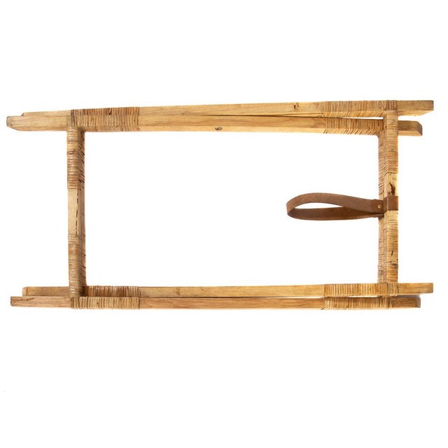 Artifacts Rattan Butler Tray Table in Honey Brown - 25.5" For Sale - Image 4 of 8