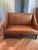 Whittemore Sherrill Manchester Collection Leather Settee For Sale In New York - Image 6 of 10