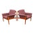 1960s Mid Century Danish Modern Lounge Chairs Set Grete Jalk France Sons Purple Teak For Sale