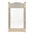 1970s Monumental Palm Beach Estate Grayish-Blue & Cream Bamboo Wall Mirror For Sale