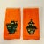 These are a pair of Halloween Guest Tip Towels. They feature two different Haunted Houses on a bright orange terrycloth...