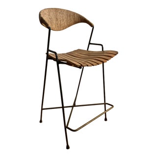 Vintage Mid Century Arthur Umanoff for Raymor Bar Stool For Sale