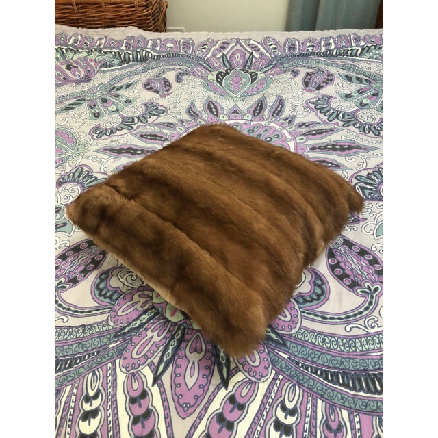 Luxurious fur pillow from re claimed and excellent grade and up cycled pelts, measurements of the flat pillow are...