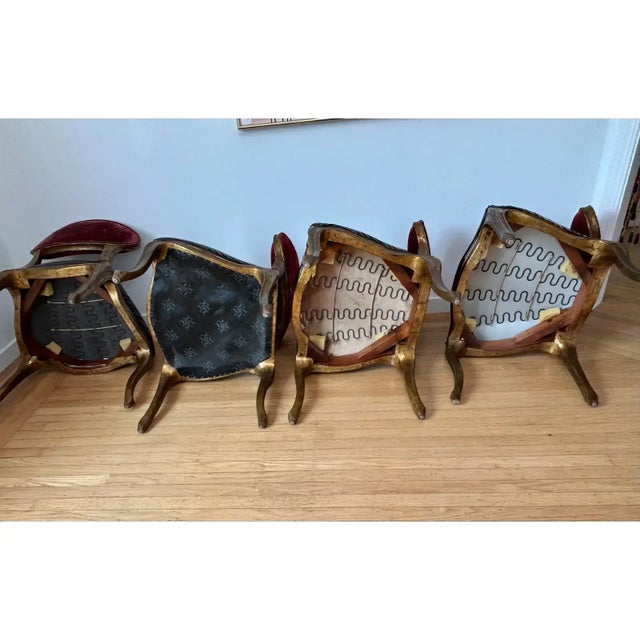 Red Christopher Guy Elegance Chairs - Set of 4 For Sale - Image 8 of 13