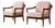 Mid-Century German Modern Cherrywood and Pink Upholstered Armchairs from Wilhelm Knoll, 1970s, Set of 2 For Sale