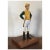 Iron Desk Top Statue of a Horse Jockey Dressed in Silks, Cap, Jodhpurs, Boots and Carrying a Riding Crop Mounted on Mahogany Base Door Stop For Sale - Image 4 of 10